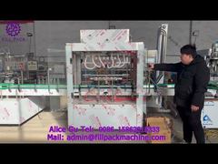 2091 M19 قزاقستان 6 ایستگاه خط مستقیم بطری شیشه ای فولاد ضد زنگ دستگاه پرکن گرانشی جریان