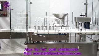 2230 J2 In-Line 4 سر پر کننده و 2 سر درب دستگاه برای بطری های کوچک