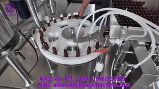 2231 J2 بطری کوچک چرخشی 4 سر پر کردن و 1 سر درب دستگاه ترکیبی