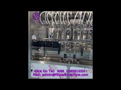 2155 J112 خط تولید روان کننده پیستونی 16 ایستگاه پرکننده و دربندی خطی نوع تقسیم