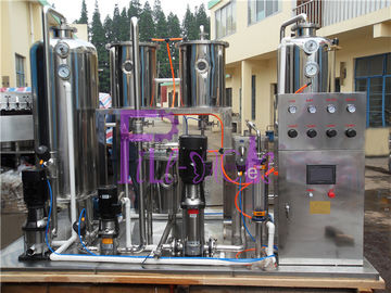 خط تولید اتوماتیک نوشیدنی نوشیدنی آب سدیم آب بالا مخلوط CO2 6000L / H