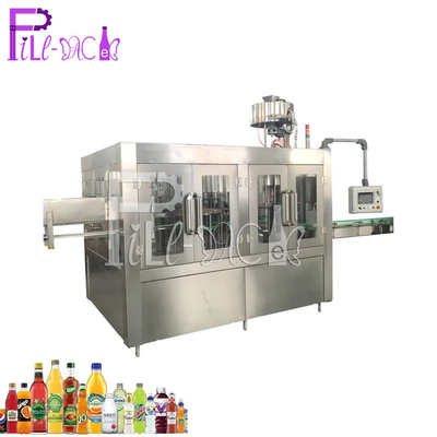 دستگاه درب پرکن آبمیوه شستشوی مونوبلوک CGF32-32-10 تجهیزات بطری پلاستیکی