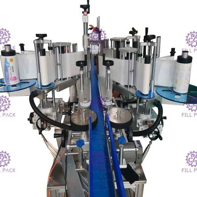 دستگاه برچسب زدن بطری تخت مربعی خودکار برچسب چسب دو طرفه خاص