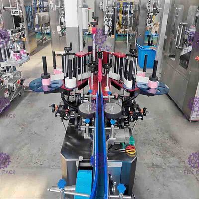 دستگاه برچسب زدن بطری تخت مربعی خودکار برچسب چسب دو طرفه خاص