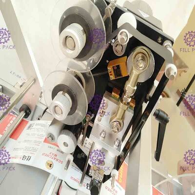 دستگاه لیبل زن بطری گرد چسبی برچسب زنی نیمه اتوماتیک بطری