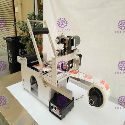 دستگاه لیبل زن بطری گرد چسبی برچسب زنی نیمه اتوماتیک بطری