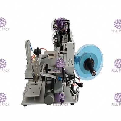 دستگاه برچسب زدن بطری برچسب چسب 1800BPH نیمه اتوماتیک برای بطری مربعی 3 طرف