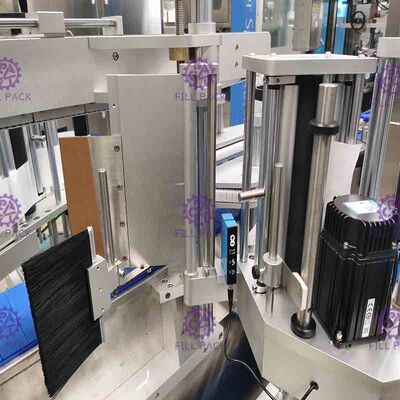 دستگاه برچسب زنی بطری درپوش گردن بدن تجهیزات خط کارخانه برچسب زنی واحد سیستم