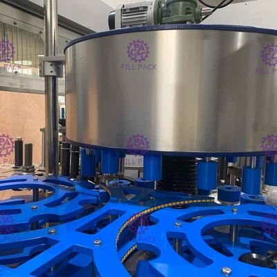 دستگاه برچسب زدن بطری شیشه ای آبجو برچسب خود چسب روتاری نوع تک برچسب