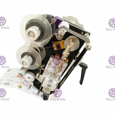 دستگاه برچسب زدن بطری نیمه اتوماتیک برای برچسب های برچسب با چاپگر رمزگذاری تاریخ