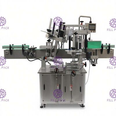 دو طرفه ماشین برچسب گذاری برچسب برای بطری آب شیشه ای +/- 1mm