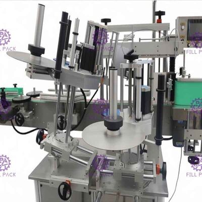 دو طرفه ماشین برچسب گذاری برچسب برای بطری آب شیشه ای +/- 1mm