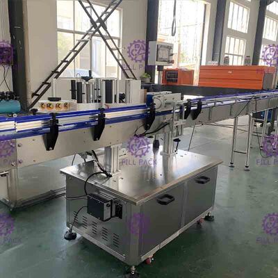 دستگاه برچسب چسب یک طرفه 1800 bph برای بطری کوچک گرد