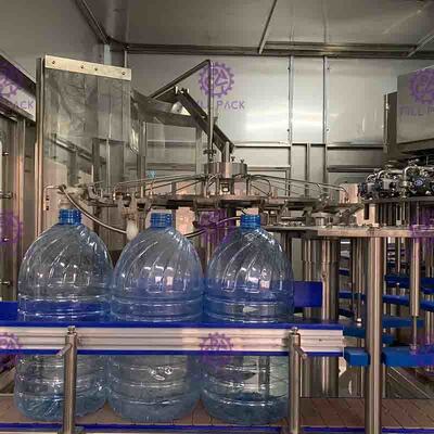 صفحه نمایش لمسی Mchine با شفاف 6 سر 600BPH خط مشی آب آشامیدنی