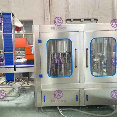 PLC Monoblock دستگاه تصفیه آب آشامیدنی دستگاه پر کردن دستگاه شستشو