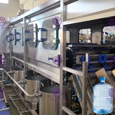 دستگاه پرکن آب 5 گالن تمام اتوماتیک بشکه خوری 450BPH 20 لیتری