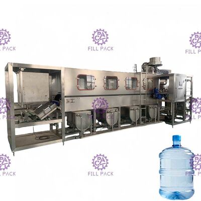 300BPH دستگاه پر کردن آب 5 گالن اتوماتیک با کنترل PLC