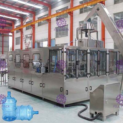 عملکرد دربندی تسمه تسمه دستگاه پرکن آب Monobloc PLC 5 گالن