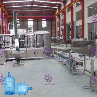PLC کنترل دستگاه های پرکن مایع با دارنده گالن فولاد ضد زنگ