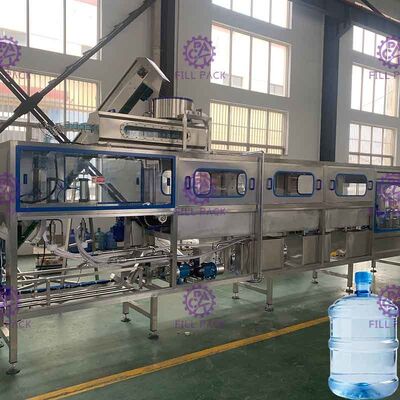 اتوماتیک 3 در 1 دستگاه پرکن آب با بطری پلاستیکی 5 گالن
