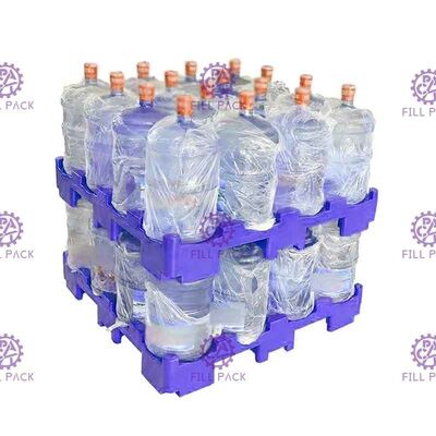 پالت پلاستیکی بازیافتی 5 لایه رنگی سفارشی برای بطری آب 5 گالن