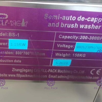 ماشین ظرفشویی 5 گالن ماشین ماشین ظرفشویی بطری گالن نیمه اتوماتیک 1 سر