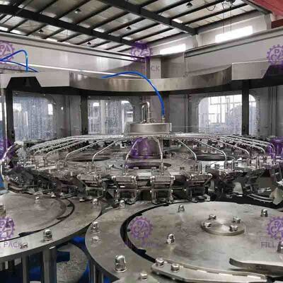 دستگاه پرکن بطری گازدار دستگاه پرکن بطری آشامیدنی