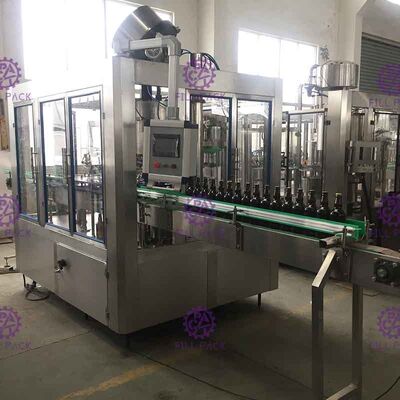 دستگاه پرکن نوشیدنی گازدار بطری شیشه ای مونوبلاک 3 در 1
