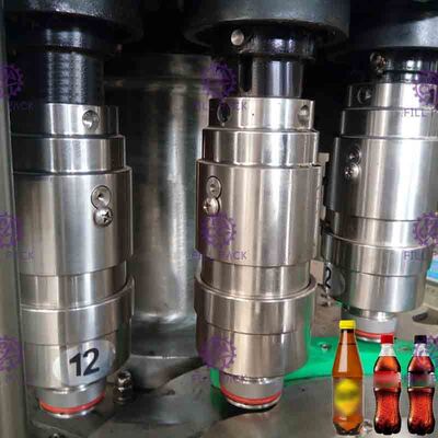 کولا / گازدار نوشیدنی خط پر کردن خط 5Kw سرعت بالا برای بطری های پلاستیکی