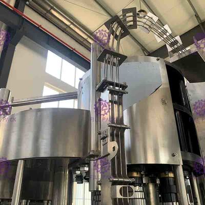 3 در 1 دستگاه پرکن بطری پلاستیکی مونو بلوک برای آب معدنی 18 سر