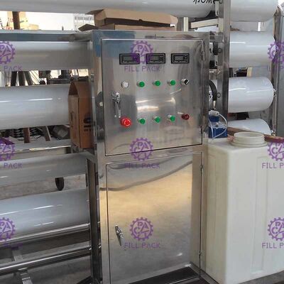 3.15kw سیستم تصفیه آب خالص سیستم اسمز معکوس تصفیه آب 3000L / H