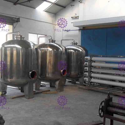 3.15kw سیستم تصفیه آب خالص سیستم اسمز معکوس تصفیه آب 3000L / H
