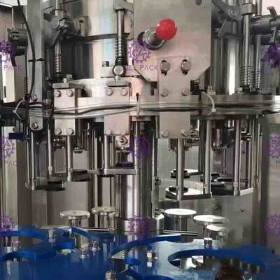 3 در 1 بطری شیشه ای دستگاه تزریق آب آشامیدنی با کنترل کامل PLC اتوماتیک