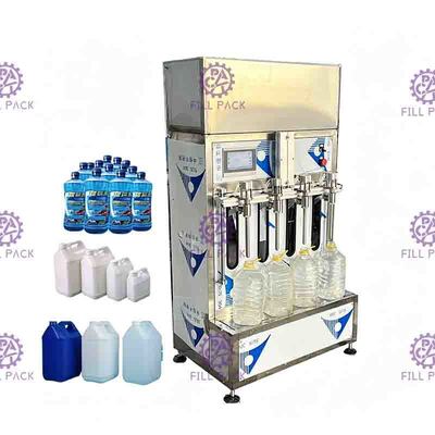 دستگاه آبمیوه پرکن نیمه اتوماتیک بطری های پلاستیکی مایع آب معدنی خطی