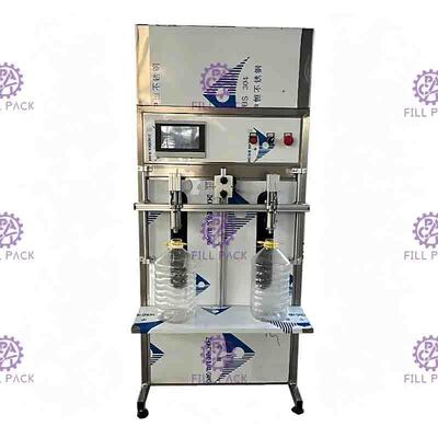 دستگاه آبمیوه پرکن نیمه اتوماتیک بطری های پلاستیکی مایع آب معدنی خطی