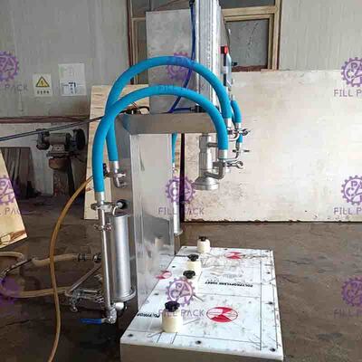 دستگاه پرکن آبجو نیمه اتوماتیک بطری پلاستیکی شیشه ای 2 هد لاین دستگاه پرکننده