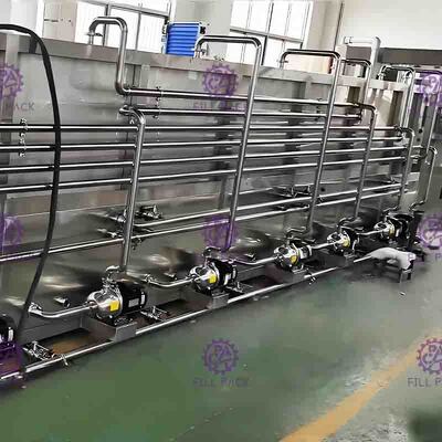 دستگاه بسته بندی بطری آب معدنی 3000 BPH منطقه دمایی 8
