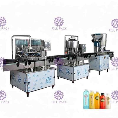 خط پر کردن نوشابه غیر سودا 2000BPH، دستگاه درب پرکننده شستشو