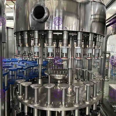 دستگاه پرکن شیشه ای بطری PLC خط تولید سرکه تولید 40 سر