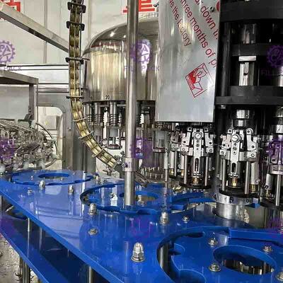 دستگاه پرکن شیشه ای بطری PLC خط تولید سرکه تولید 40 سر