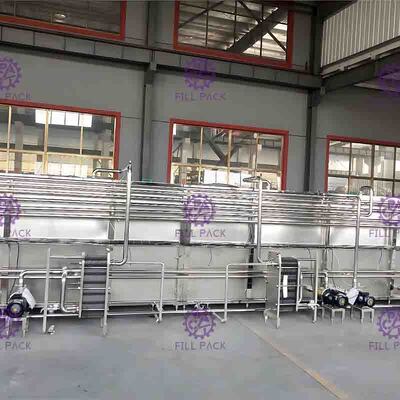 خط پر کردن فریزر بطری بسته بندی دستگاه استرلیزر بخار بخاری عایق لایه