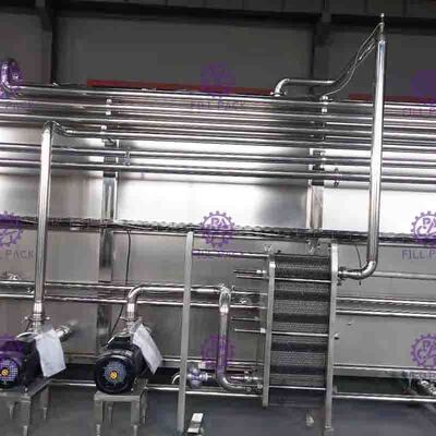 خط پر کردن فریزر بطری بسته بندی دستگاه استرلیزر بخار بخاری عایق لایه