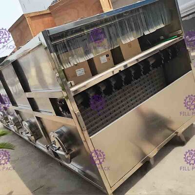ظرفیت بالا SUS304 دستگاه بسته بندی بطری استرلیزر 4 مناطق دما