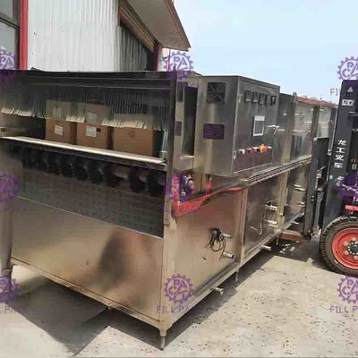 ظرفیت بالا SUS304 دستگاه بسته بندی بطری استرلیزر 4 مناطق دما