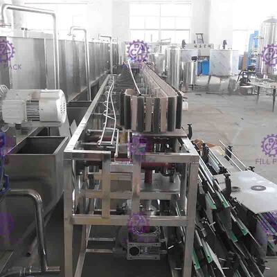سیستم ضدعفونی کننده بطری های پلاستیکی 8000BPH برای خط تولید آبمیوه های طعم دار