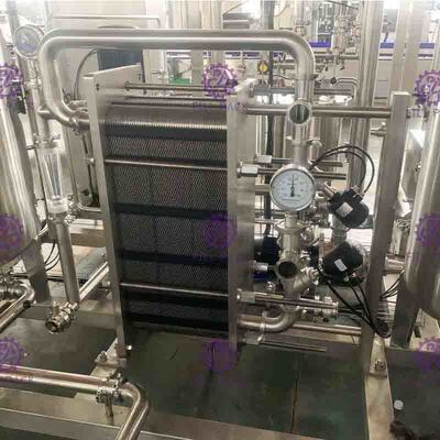 خط تولید اتوماتیک نوشیدنی نوشیدنی آب سدیم آب بالا مخلوط CO2 6000L / H