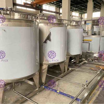 نوشیدنی چای 3000L/H سیستم کارخانه تجهیزات تهیه آبمیوه مخلوط با طعم لیچی