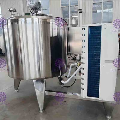 سیستم یخچال خنک کننده مستقیم شیر تازه 6000 لیتری SUS304 مخزن نگهداری ژاکت نوع افقی