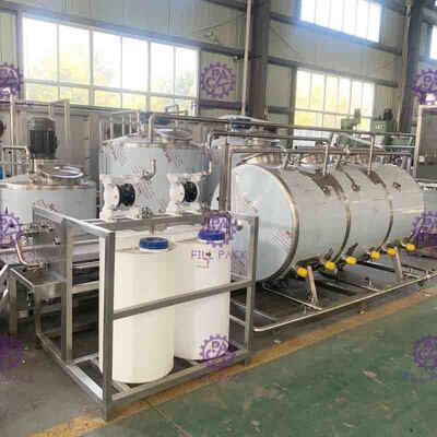 خط پردازش مخلوط آبمیوه نوشیدنی طعم دار 7000 لیتر در ساعت با استریل کننده بشقاب UHT