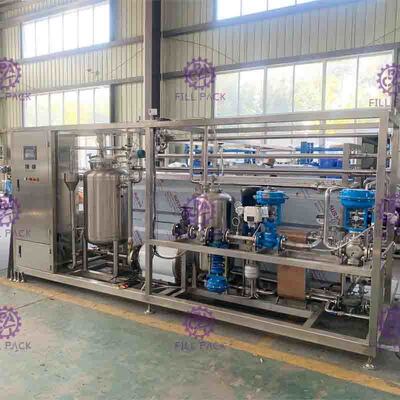 خط پردازش مخلوط آبمیوه نوشیدنی طعم دار 7000 لیتر در ساعت با استریل کننده بشقاب UHT